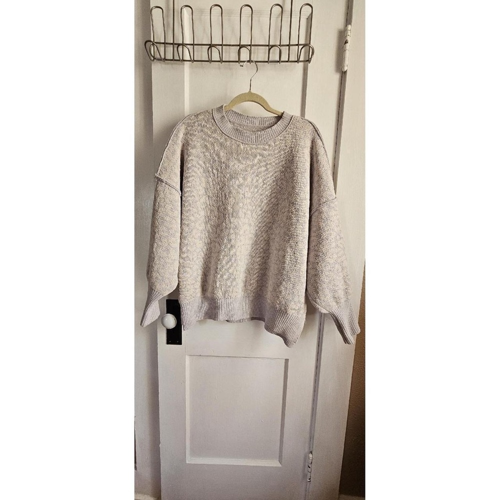 Abercrombie & Fitch Heather Gray Crew Neck Sweater